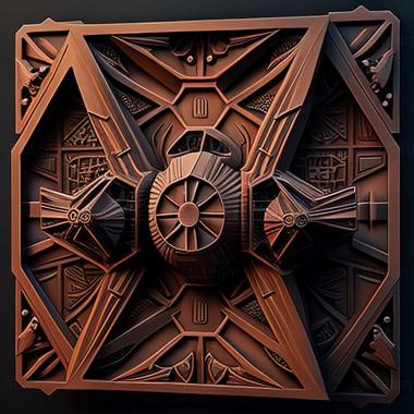 3D model TIE Fighter game (STL)